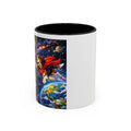 Superhero Beagle Coffee Mug — Cute Flying Dog Space Design (11/15oz)